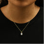 Lab-Grown Emerald-Cut Solitaire Diamond Pendant Necklace in 14K Gold, photo 7