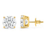 IGI Certified Lab-Grown Diamond Solitaire Stud Earrings in 14K Gold, photo 29