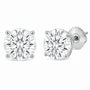IGI Certified Lab-Grown Diamond Solitaire Stud Earrings in 14K Gold, photo 30