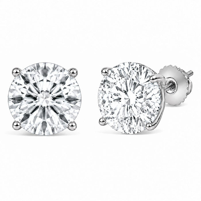 IGI Certified Lab-Grown Diamond Solitaire Stud Earrings in 14K Gold, photo 28