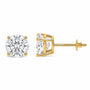 IGI Certified Lab-Grown Diamond Solitaire Stud Earrings in 14K Gold, photo 27