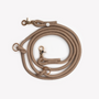 Sand hands-free braided leash, coiled
