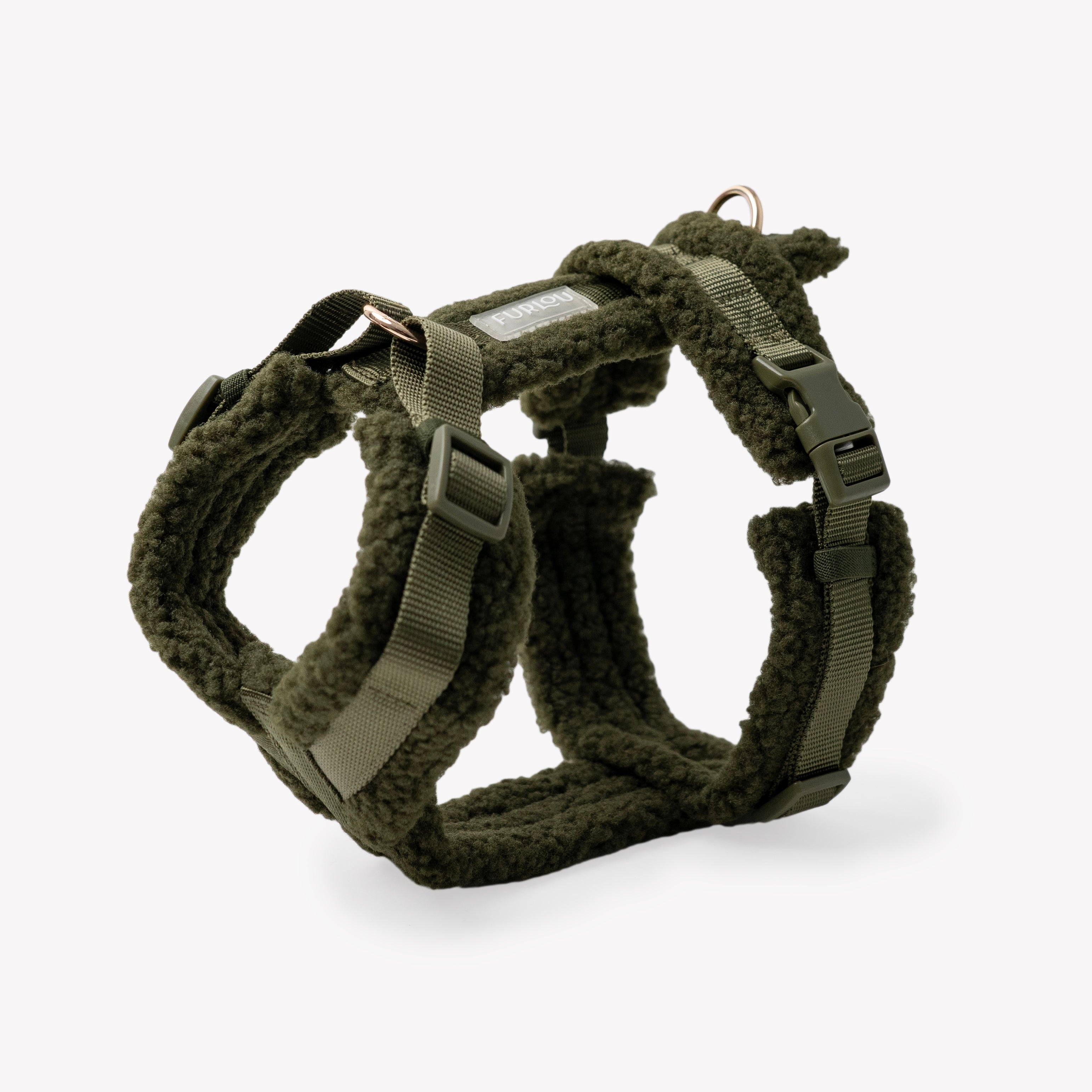 Arnés sherpa para perro, verde musgo