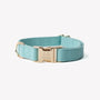 Collar de lona para perro, azul