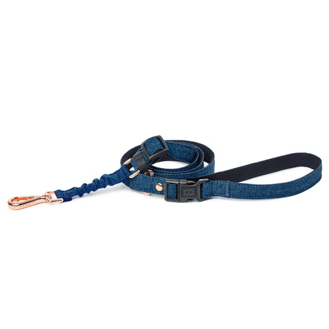Denim City Bungee Dog Leash
