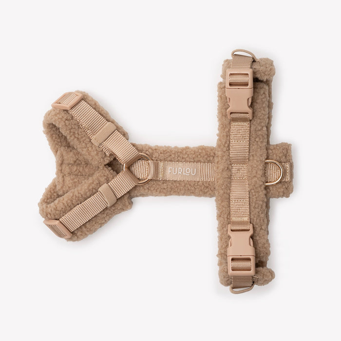 Arnés sherpa para perro, arena, extendido