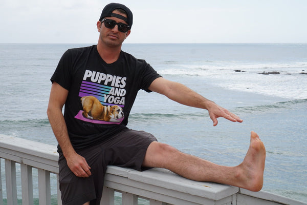 Puppies & Yoga Original Unisex Crewneck Tee