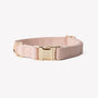 Baby Pink canvas dog collar