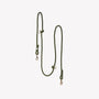 Moss Green hands-free braided leash at full length