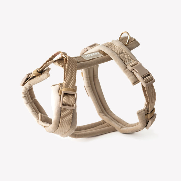 Sand velvet dog harness