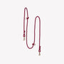 Bordeaux hands-free braided leash at full length