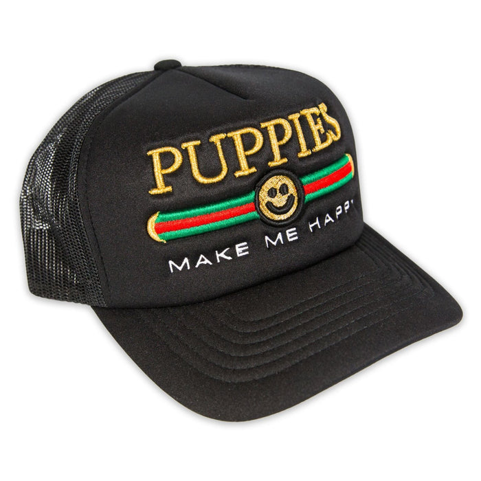 Pup Lux Metallic Gold Puff Embroidery Trucker Hat
