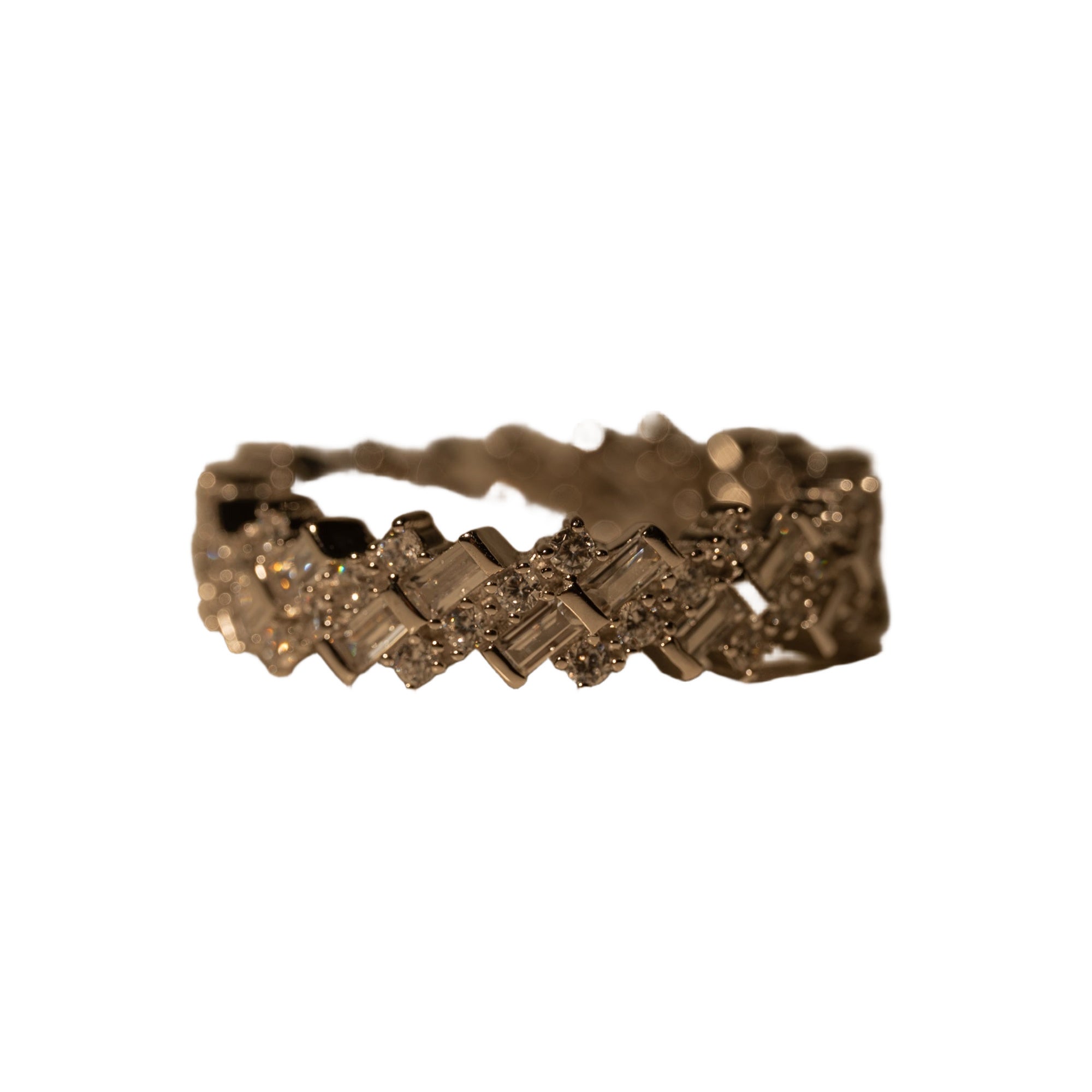Zig Zag Cubic Zirconia Ring, photo 1