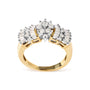 1 Ct. T.W. Diamond Starburst Ring Band in 10K Yellow Gold, photo 2