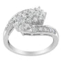 7/8 Ct. T.W. Diamond Cluster Ring Band in 14K White Gold, photo 2