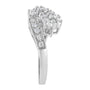 7/8 Ct. T.W. Diamond Cluster Ring Band in 14K White Gold, photo 6