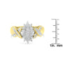 1/2 Ct. T.W. Round and Baguette-Cut Diamond Ring in 10K Yellow Gold, photo 7