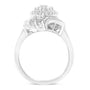 3/4 Ct. T.W. Round and Baguette-Cut Diamond Stair-Stepped Cluster Waterfall Cocktail Ring in Sterling Silver, photo 2