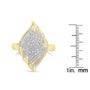 3/4 Ct. T.W. Diamond Cocktail Ring in 10K Yellow Gold-Plated Sterling Silver, photo 6