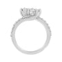 Anillo bypass de dos piedras Miracle-Set con diamantes de 1 ct. p.t. en oro blanco de 10K, foto 5