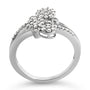1/2 Ct. T.W. Diamond Scatter Composite Bypass Ring in Sterling Silver, photo 17