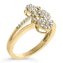 1/2 Ct. T.W. Diamond Scatter Composite Bypass Ring in Sterling Silver, photo 10