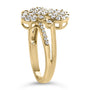 1/2 Ct. T.W. Diamond Scatter Composite Bypass Ring in Sterling Silver, photo 13