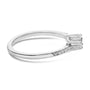 1/4 Ct. T.W. Two-Stone Diamond Bypass Engagement Ring in 10K White Gold, photo 2