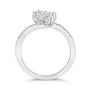 1/4 Ct. T.W. Two-Stone Diamond Bypass Engagement Ring in 10K White Gold, photo 6