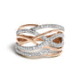 Diamond Accent Crossover Ring in Sterling Silver, photo 3