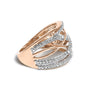 Diamond Accent Crossover Ring in Sterling Silver, photo 6