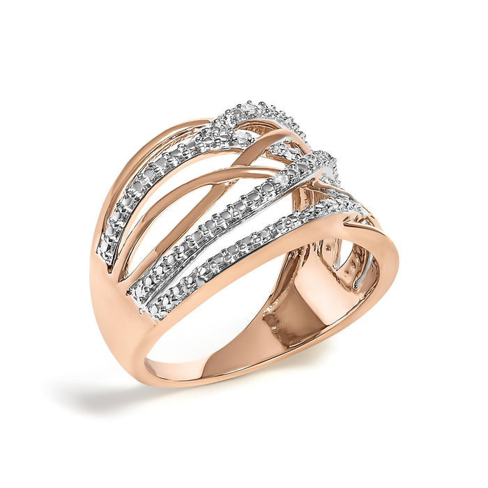 Diamond Accent Crossover Ring in Sterling Silver, photo 12