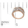Diamond Accent Crossover Ring in Sterling Silver, photo 21