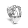 Diamond Accent Crossover Ring in Sterling Silver, photo 13