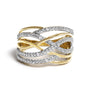 Diamond Accent Crossover Ring in Sterling Silver, photo 2
