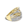 Diamond Accent Crossover Ring in Sterling Silver, photo 5