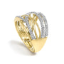 Diamond Accent Crossover Ring in Sterling Silver, photo 14