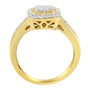 Anillo de cóctel con diamantes de 5/8 ct. p.t. en oro amarillo de 10K, foto 5
