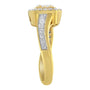 Anillo de cóctel con diamantes de 5/8 ct. p.t. en oro amarillo de 10K, foto 6