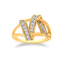 1/4 Ct. T.W. Diamond Interlocking Bypass Ring in 14K Yellow Gold-Plated Sterling Silver, photo 2