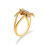 1/4 Ct. T.W. Diamond Interlocking Bypass Ring in 14K Yellow Gold-Plated Sterling Silver, photo 5