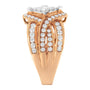 1 1/2 Ct. T.W. Two-Tone Diamond Bypass Cocktail Ring in 10K Gold, photo 6