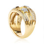 3/4 Ct. T.W. Diamond Star and Galaxy Ring Band in 18K Yellow Gold-Plated Sterling Silver, photo 6