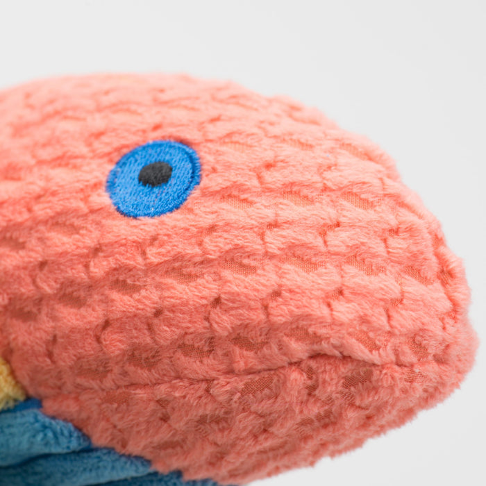 Raucous Rainbow Trout Knottie Plush Dog Toy, photo 4