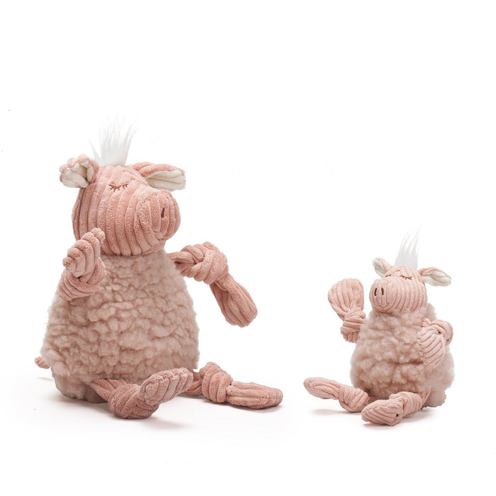 Penelope Pig HuggleFleece FlufferKnottie, juguete de peluche para perro