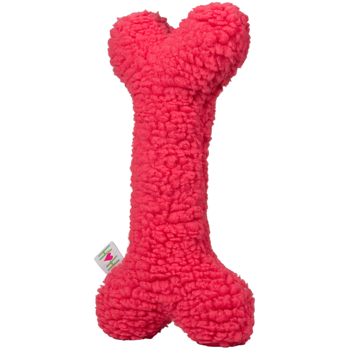 HuggleFleece, hueso de peluche rosa para perro, foto 2