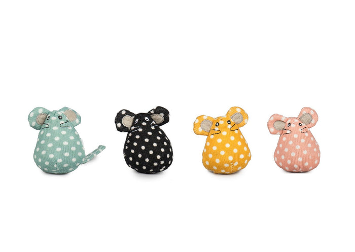 HuggleKats Polka Dot Mice Bucket of Cat Toys, 16 Pack, photo 2