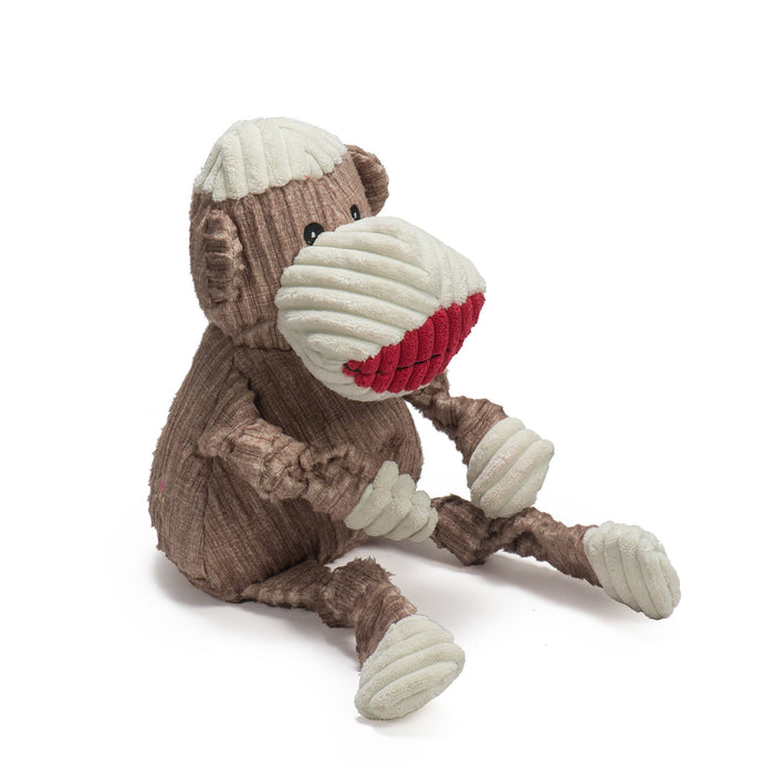 Stuey Sock Monkey Knottie, juguete de peluche para perro, foto 3