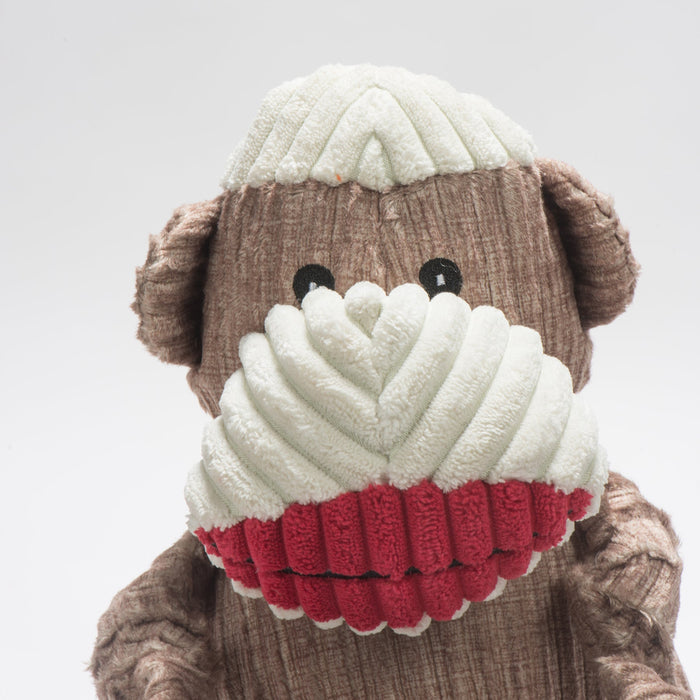 Stuey Sock Monkey Knottie, juguete de peluche para perro, foto 6