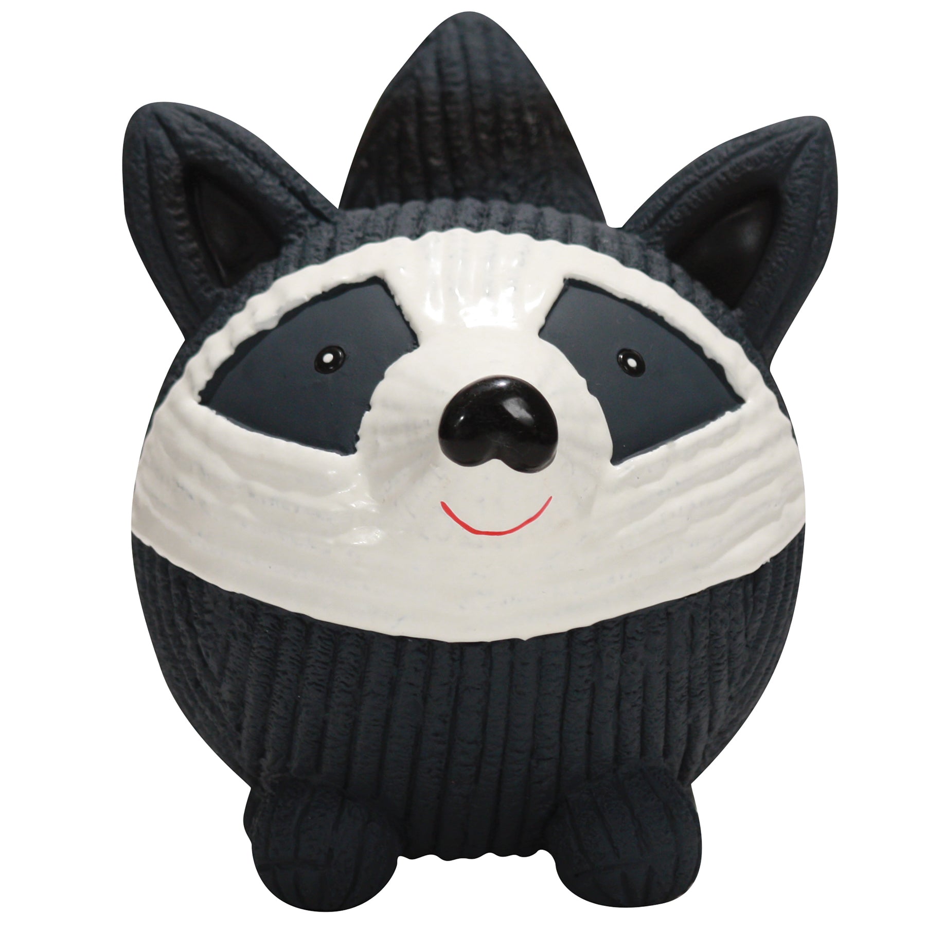Reggie Raccoon Ruff-Tex, pelota de látex para perro, tamaño grande